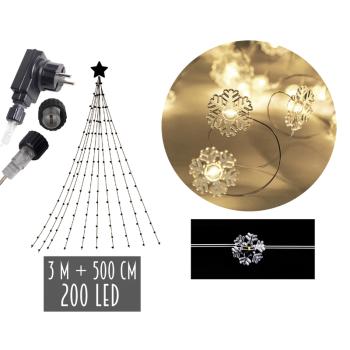 VIEDOL SUKNE SNEHOVÁ VLOČKA TEPLÁ BIELA