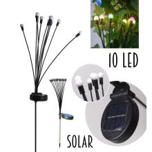 ZÁHRADNÉ SOLÁRNE, BOBUĽOVITÉ 10 LED, FAREBNÉ