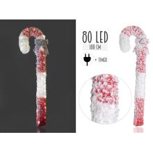 OSVETLENÁ VYCHÁDZKOVÁ PALICA S LED DIÓDOU, ZASNEŽENÁ