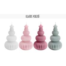 SVIEČKA BOROVICOVÁ, VONNÁ, 3D, KRUHOVÁ, 3 POSCHODIA, S HVIEZDOU