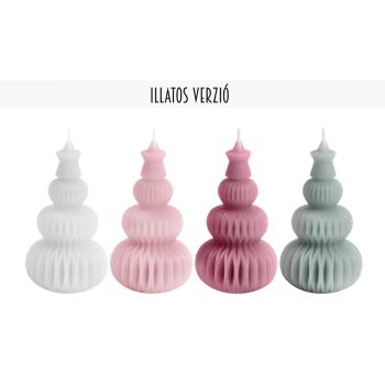 SVIEČKA BOROVICOVÁ, VONNÁ, 3D, KRUHOVÁ, 3 POSCHODIA, S HVIEZDOU