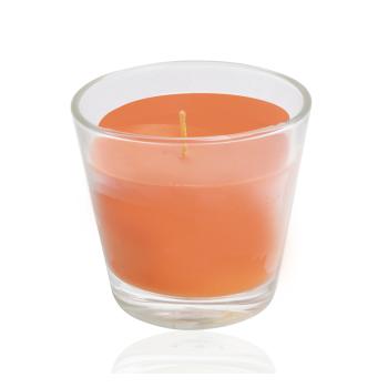 VONNÁ SVIEČKA V SKLE, TROPICKÉ MANGO, 30 HODÍN HORENIA