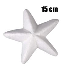 POLYSTYRÉNOVÁ HVIEZDA 3D, 12 KUSOV, BIELA