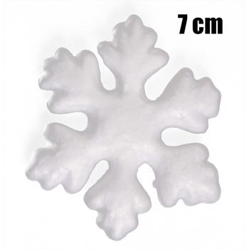 POLYSTYRÉNOVÁ SNEHOVÁ VLOČKA, 9 KUSOV, BIELA