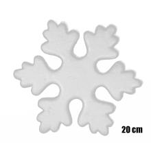 POLYSTYRÉNOVÁ SNEHOVÁ VLOČKA, 9 KUSOV, BIELA