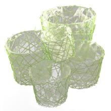 KVETINÁČ*5 SO ZELENOU MRIEŽKOU 5SET