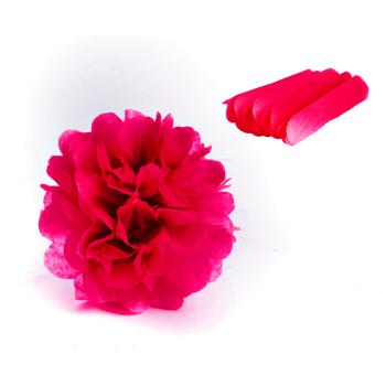 DEC.PAP.FLOWER BALL PINK 15