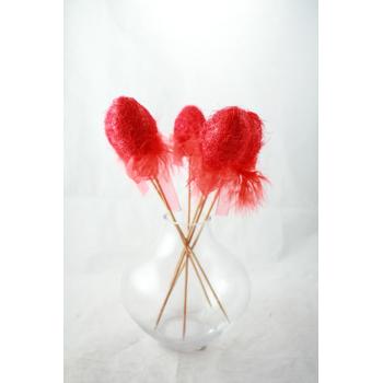 DEKORÁCIA NA PALIČKE ČERVENÁ