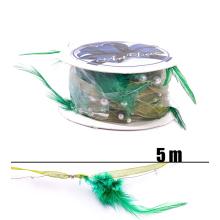 VIAZACIA PÁSKA S DRÔTENÝM VZOROM ZELENÁ