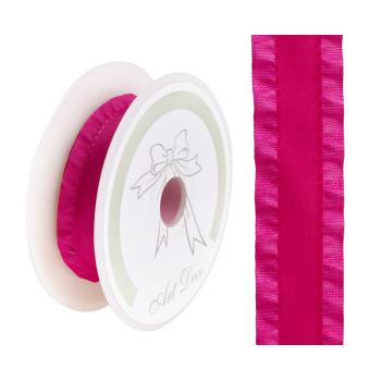 TAFTOVÁ STUHA VOLÁNOVÁ RUŽOVÁ