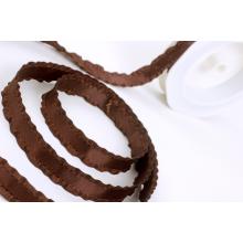 TAFTOVÁ STUHA VOLÁNOVÁ HNEDÁ