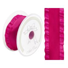 TAFTOVÁ STUHA VOLÁNOVÁ RUŽOVÁ