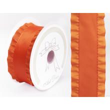 TAFTOVÁ STUHA VOLÁNOVÁ ORANŽOVÁ