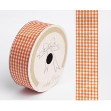 TEXTILNÁ STUHA KOCKOVANÁ SVETLOHNEDÁ