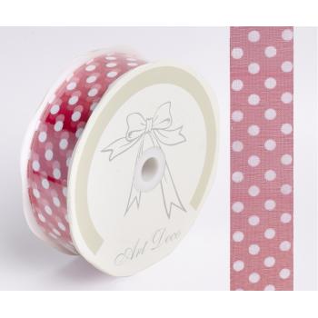 STUHA ORGANZA BODKY/ČERVENÁ