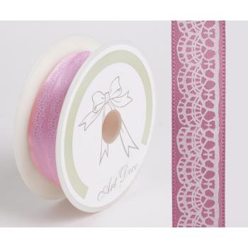 ČIPKOVÁ STUHA RUŽOVÁ