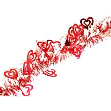 VIANOČNÉ BOA SO ŠIROKÝM SRDCOM, ČERVENÉ