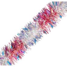 VIANOČNÝ BOA, PLOCHÝ, ČERVENÝ/PERLEŤOVÝ MIX