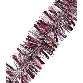 VIANOČNÉ BOA, ŠIROKÁ NIŤ, SVETLÁ BORDOVÁ