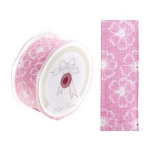 STUHA S KVETINOVÝM VZOROM RUŽOVÁ