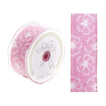 STUHA S KVETINOVÝM VZOROM RUŽOVÁ