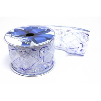 STUHA VYŠÍVANÁ MODRÁ BIELA