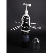 KOVANÝ DRŽIAK NA POHÁRE NA VÍNO, HNEDÝ