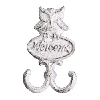 LIATINOVÁ RUKOVÄŤ, SOVA, "WELCOME", BIELA