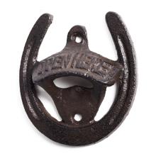 LIATINOVÝ OTVÁRAČ NA FĽAŠE, NÁSTENNÝ, PODKOVA, STAROŽITNÝ