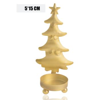 KOVOVÝ SVIETNIK, OKRÚHLY, BOROVICOVÁ HVIEZDA, ZLATÝ