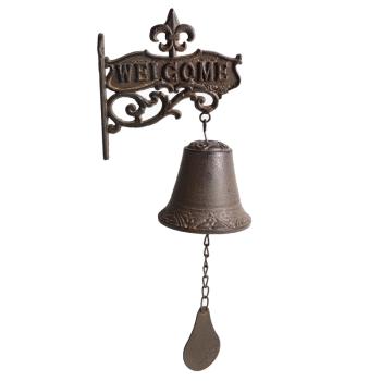 KOVANÝ ZVONČEK S NÁPISOM "WELCOME"