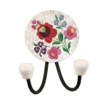 KOVOVÝ STOJAN 2 VETVY /KOLESO "KALOCSAI"