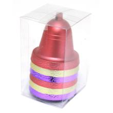 SADA VIANOČNÝCH OZDÔB ZVONČEKOV V PVC KRABICI, 6 KUSOV, FIALOVÁ