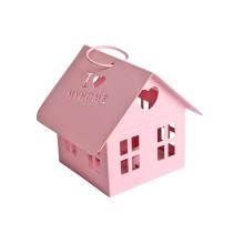 KOVOVÝ DRŽIAK NA SVIEČKU "I LOVE MY " PINK