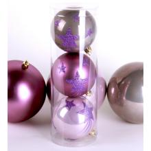 SADA VIANOČNÝCH OZDÔB V PVC TUBE, 3 KUSY, "STAR MAGIC"