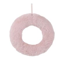 POLYSTYRÉNOVÁ POLOKORUNA S PLYŠOVOU KOŽUŠINOU, RUŽOVÁ