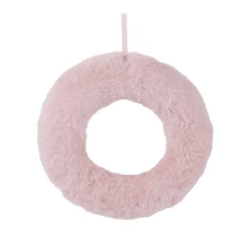 POLYSTYRÉNOVÁ POLOKORUNA S PLYŠOVOU KOŽUŠINOU, RUŽOVÁ