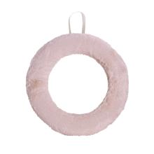 POLYSTYRÉNOVÁ POLOKORUNA S PLYŠOVOU KOŽUŠINOU, RUŽOVÁ