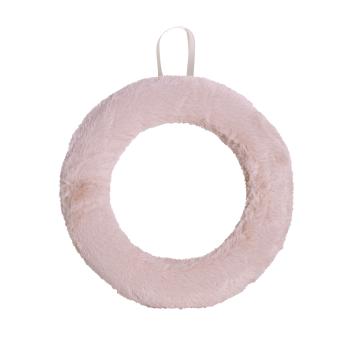 POLYSTYRÉNOVÁ POLOKORUNA S PLYŠOVOU KOŽUŠINOU, RUŽOVÁ