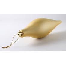 VIANOČNÁ DEKORÁCIA, TVAR KVAPKY, MATNÁ, ZLATÁ