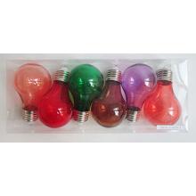 SADA VIANOČNÝCH ŽIAROVIEK V PVC KRABICI, 6 KUSOV, ŠESŤ FARIEB