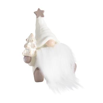 POLYRESINOVÝ KRÚŽOK DO NOSA S BOROVICOU, BIELY