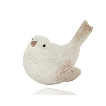 POLYRESINOVÝ VTÁK, POHĽAD HORE, BIELY