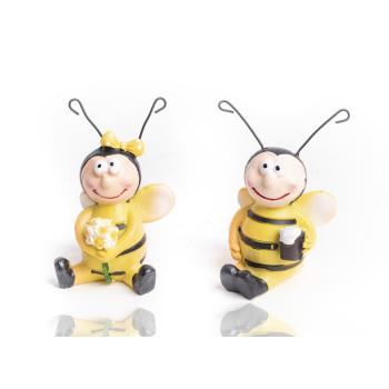 POLYRESINOVÁ VČELA, SEDIACA, ŽLTÁ