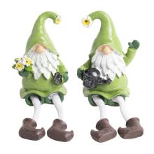 POLYRESINOVÁ DEKORÁCIA, TRPASLIČIA, ZELENÁ