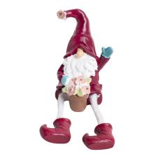 DEKORÁCIA Z POLYRESINU, TRPASLIČÍ KYTICA, ZÁVESNÉ NOŽIČKY, ČERVENO-ZELENÁ