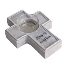 POLYRESINOVÁ DEKORÁCIA, KRÍŽ S MILOSŤOU