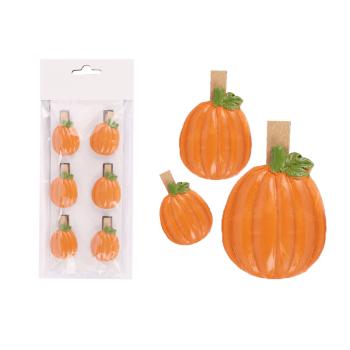 POLYRESINOVÁ PINZETA S TEKVICOU V SÁČKU, 6 KUSOV, ORANŽOVÁ