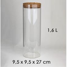 SKLENENÝ VALEC S KORKOVOU STRECHOU