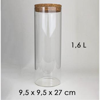 SKLENENÝ VALEC S KORKOVOU STRECHOU